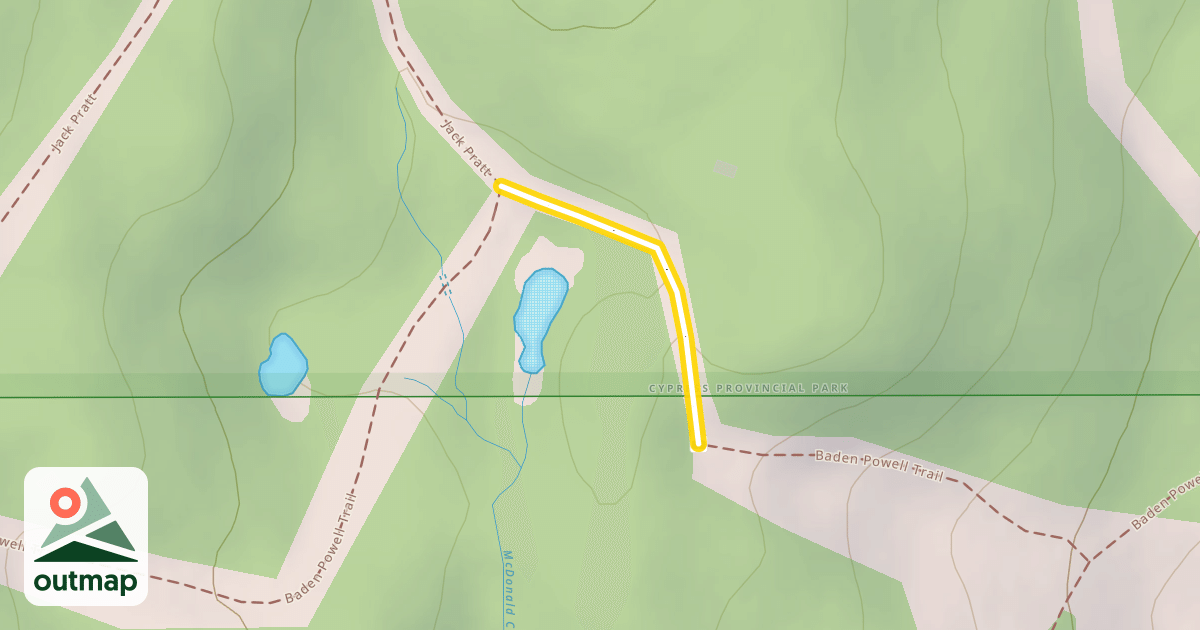 Map of West Lake Trail