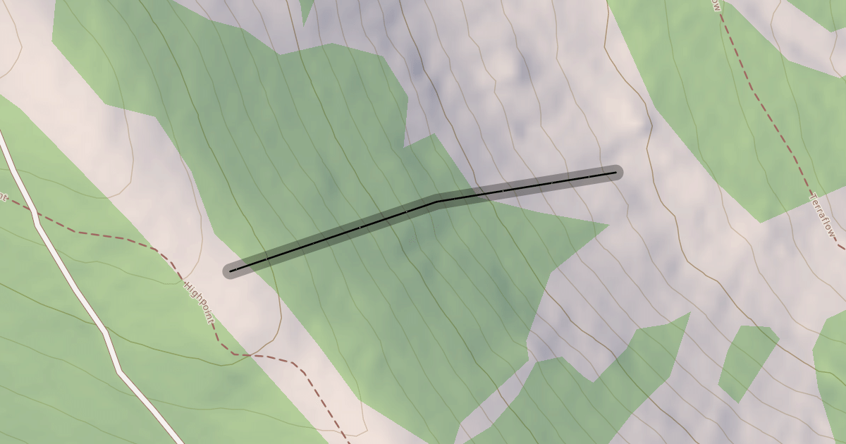 Map preview of South Bowl Chutes