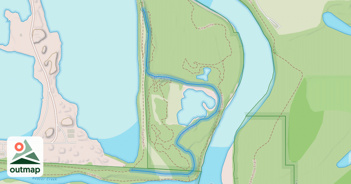 Map of Lake Loop