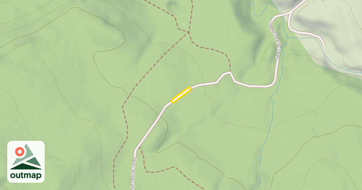 Map of Chemin rural du Taney