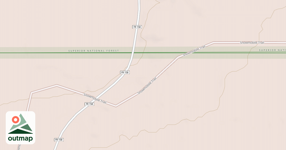 Map of EXPRESSWAY SNOWMOBILE ROUTE