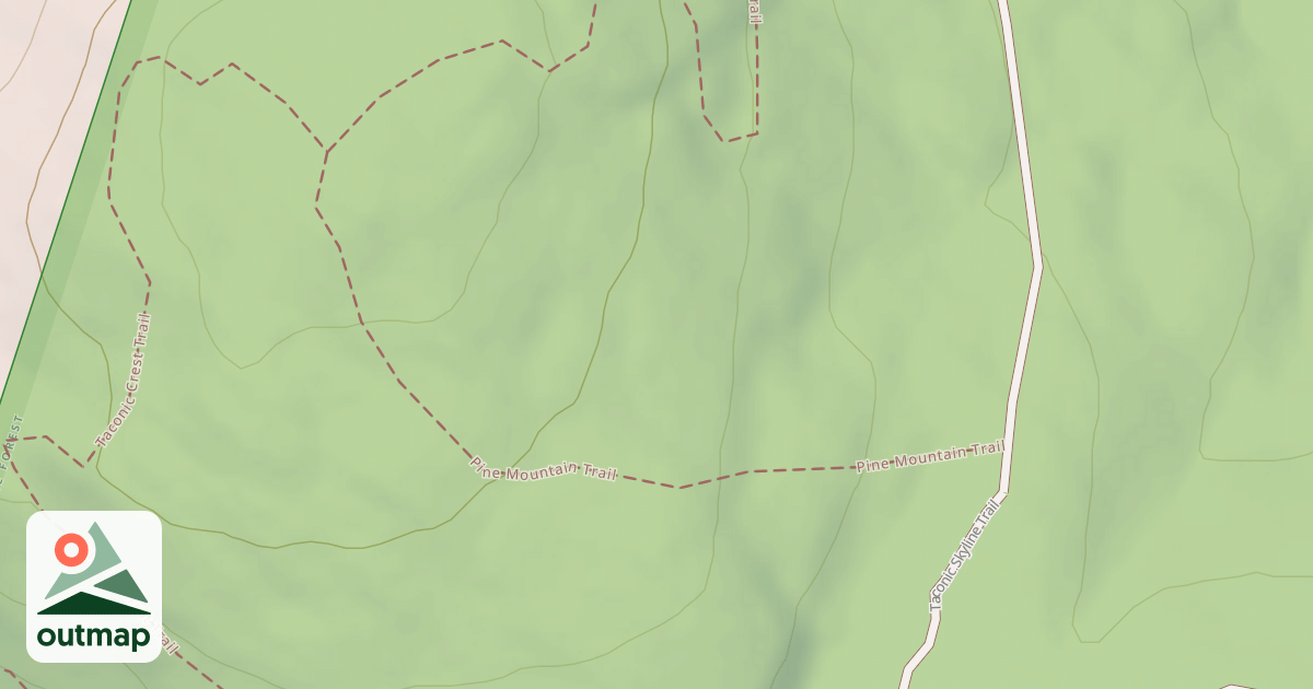 Map of Pine Mountain Trail