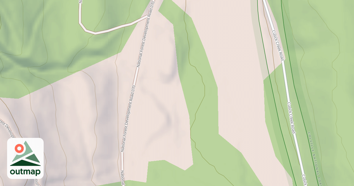 Map of USFS Motor Vehicle Use Map Roads {1E070597-1D96-4639-833D-1004C0BCFE51}