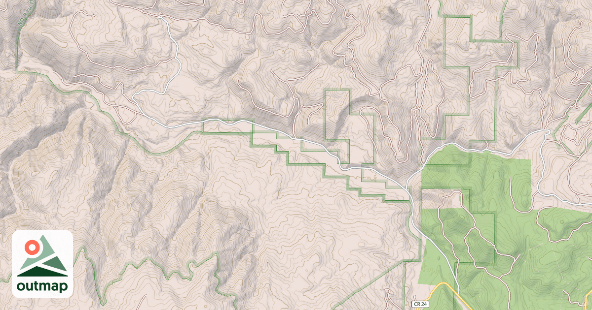 Map of GRANITE CREEK
