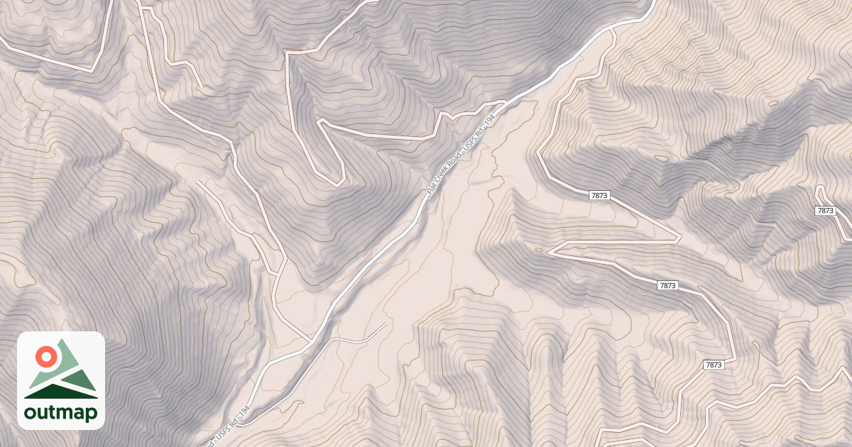 Map of FLAT CREEK