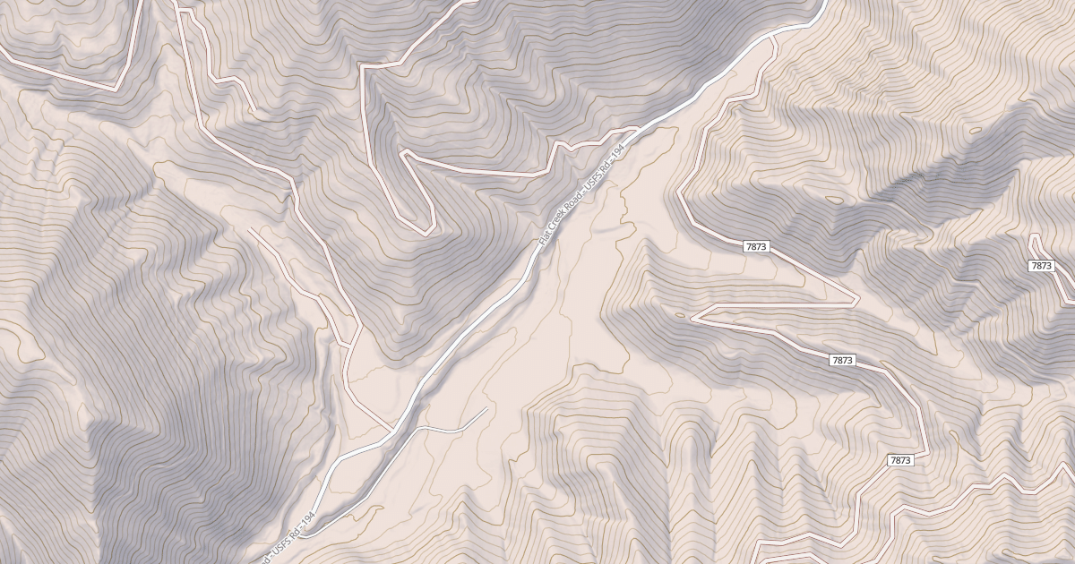Map preview of FLAT CREEK