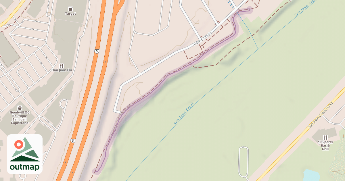 Map of San Juan Creek Trail