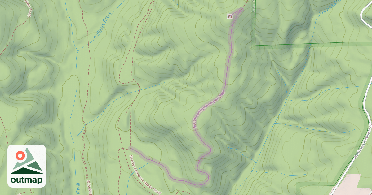 Map of South Caddywhomper Way