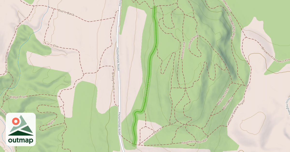 Map of Muddy Lane