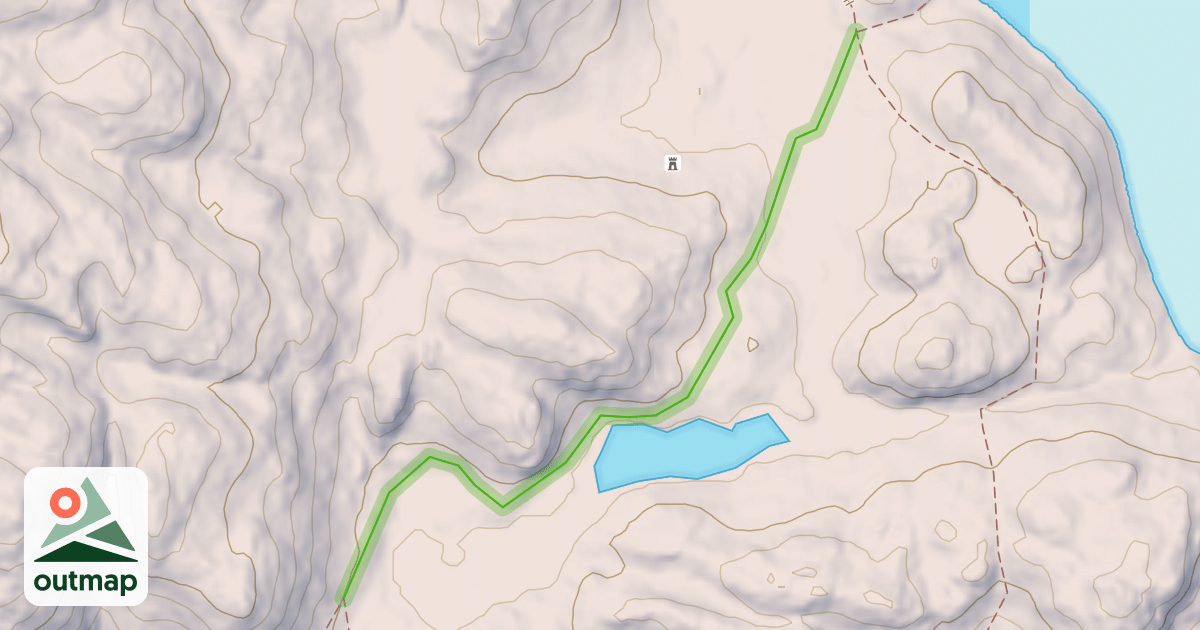 Map of Victor Lake Trail
