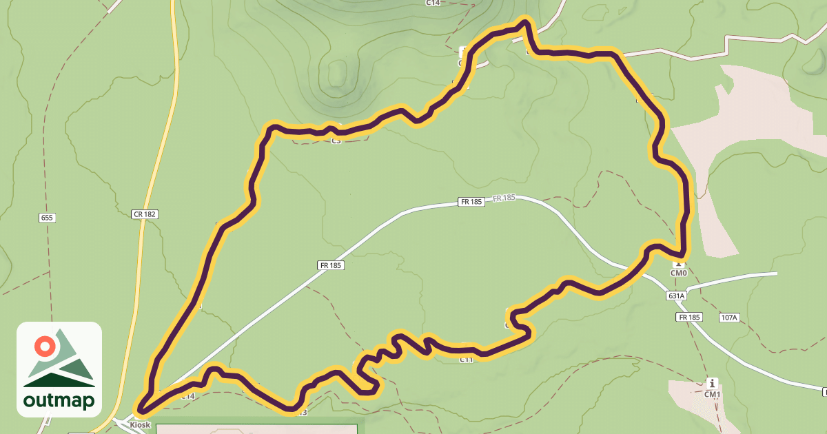 Map of Country Club Trail #632