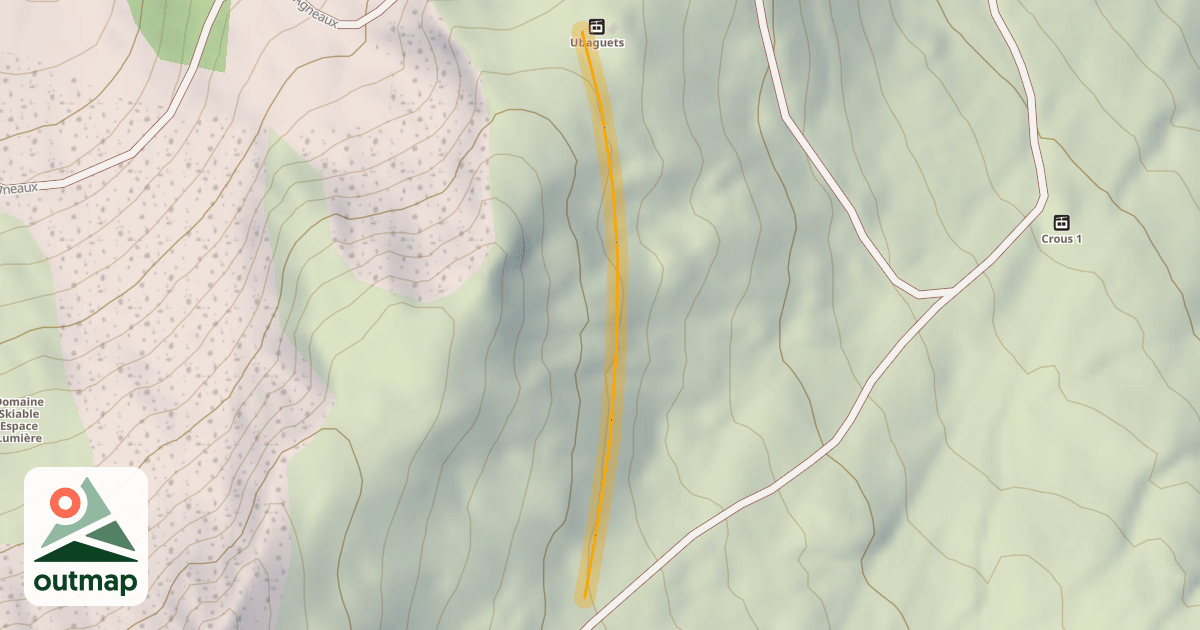 Map of Liaison Ubaguets Hors Piste