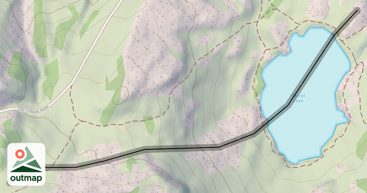 Map of Cecret Saddle