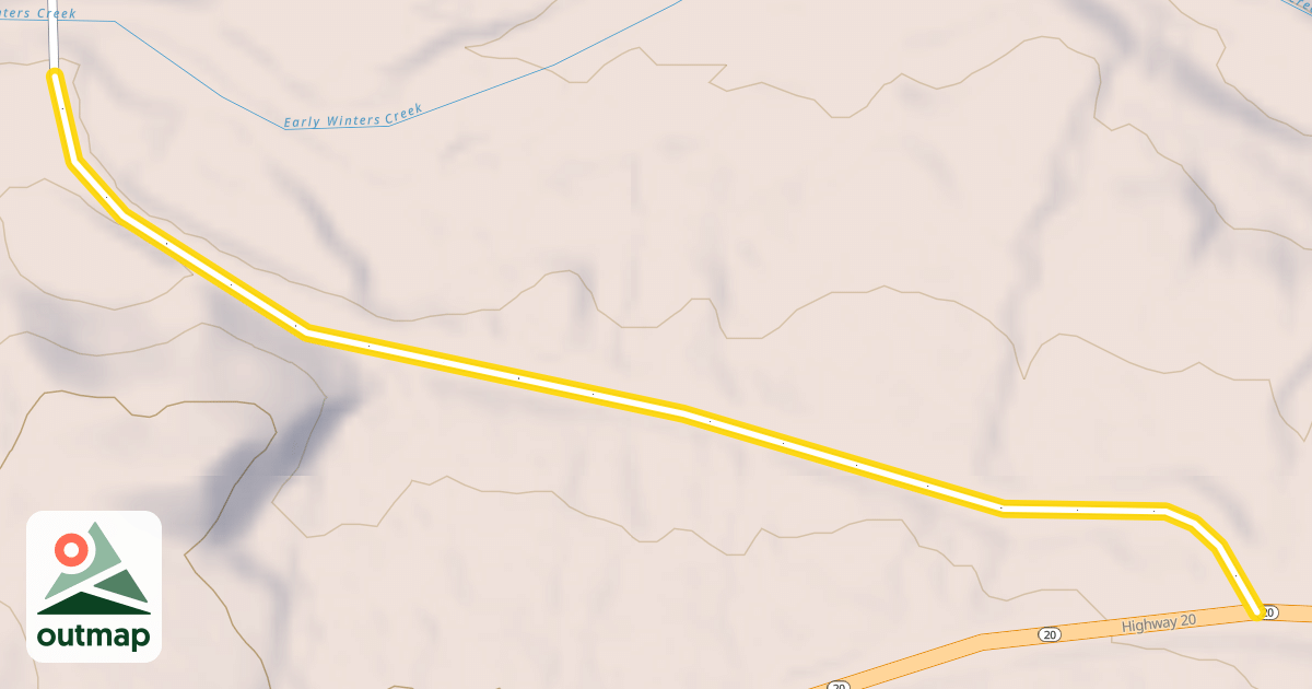 Map of National Forest Development Road 300