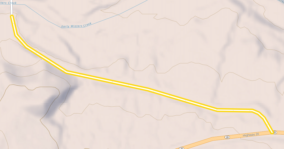 Map preview of National Forest Development Road 300