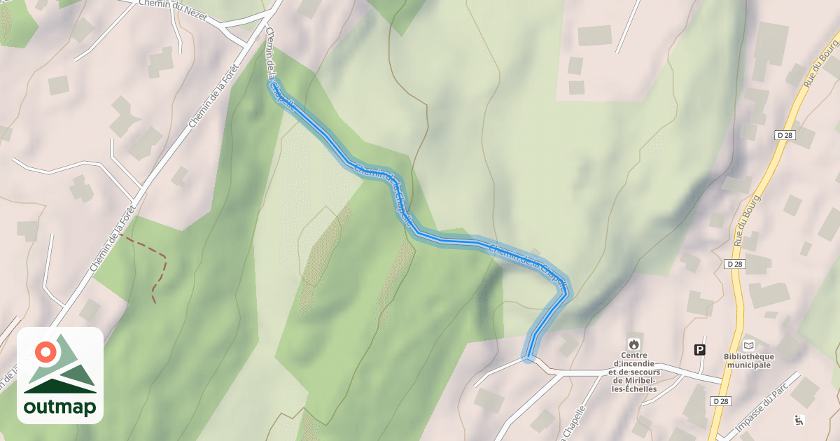 Map of Chemin de la Chapelle