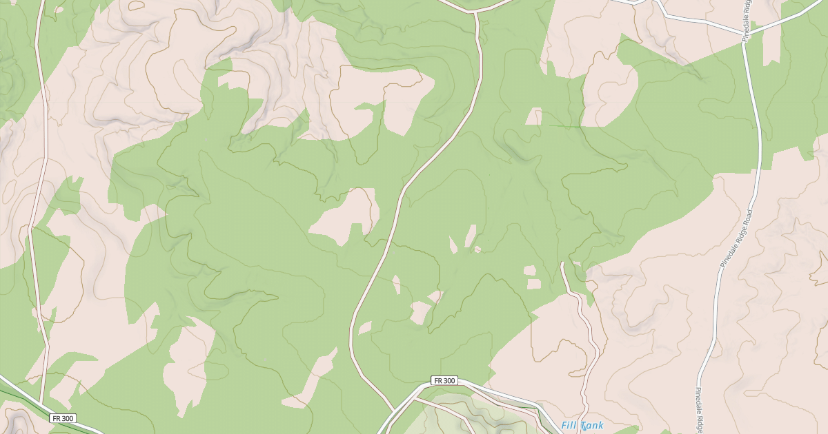 Map preview of USFS National Forest System Roads {B8629B46-B583-4DAA-B075-B0B0EF17BA9E}
