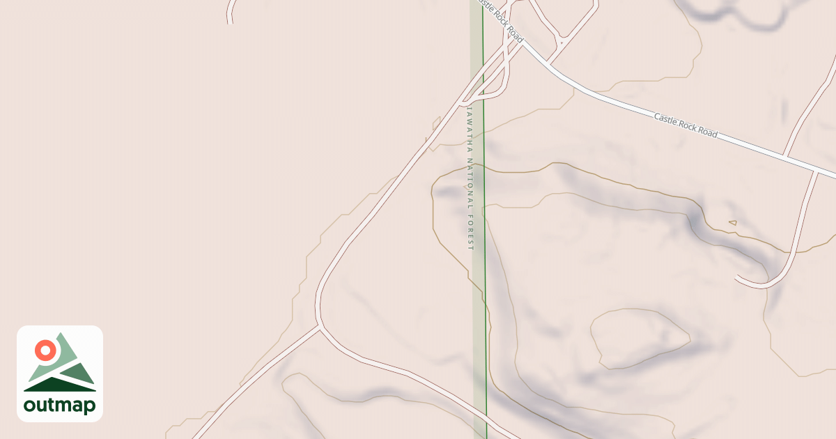 Map of GAMBLE LAKE
