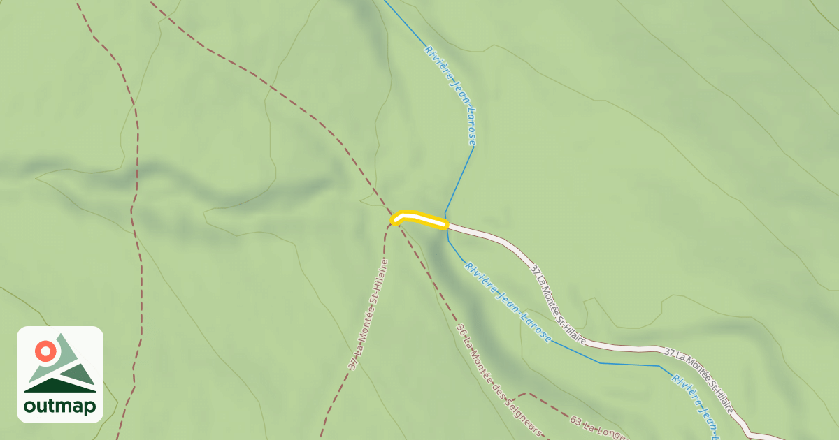 Map of 37 La Montée St-Hilaire
