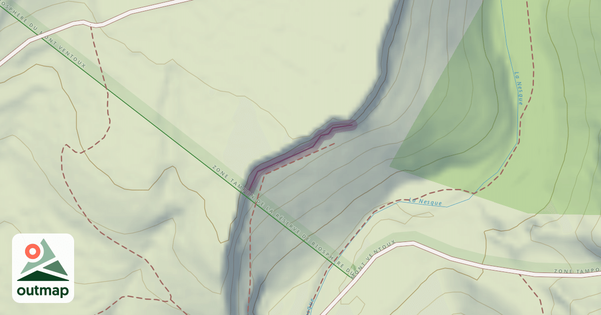 Map of Climbing Crag