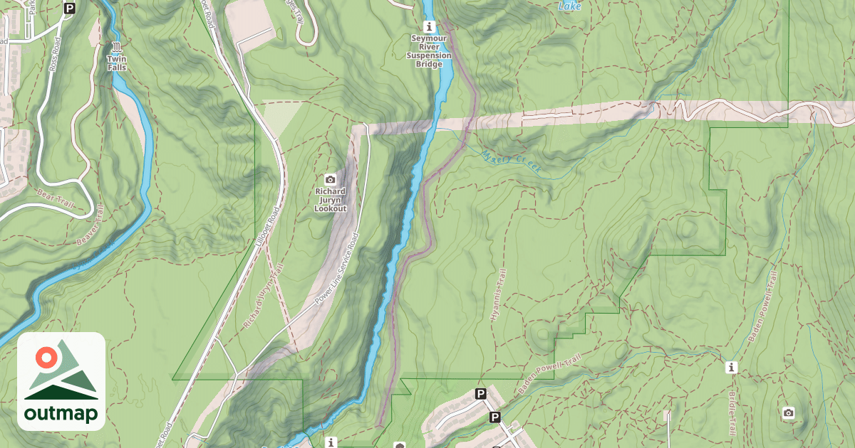 Map of Fisherman's Trail South