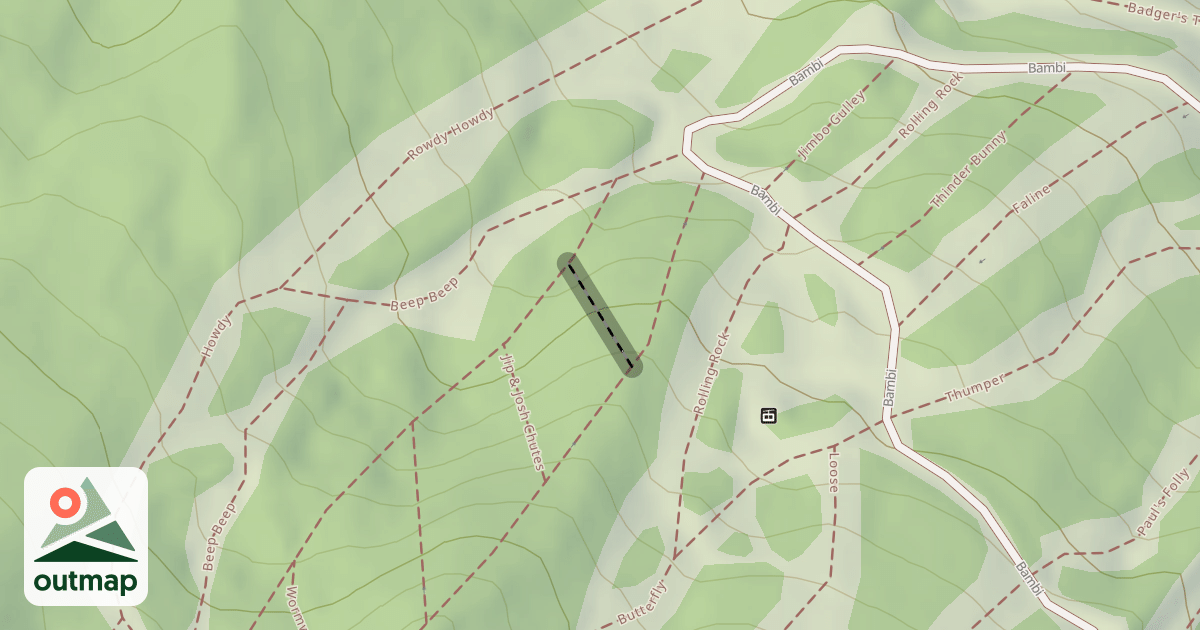 Map of Jip & Josh Chutes