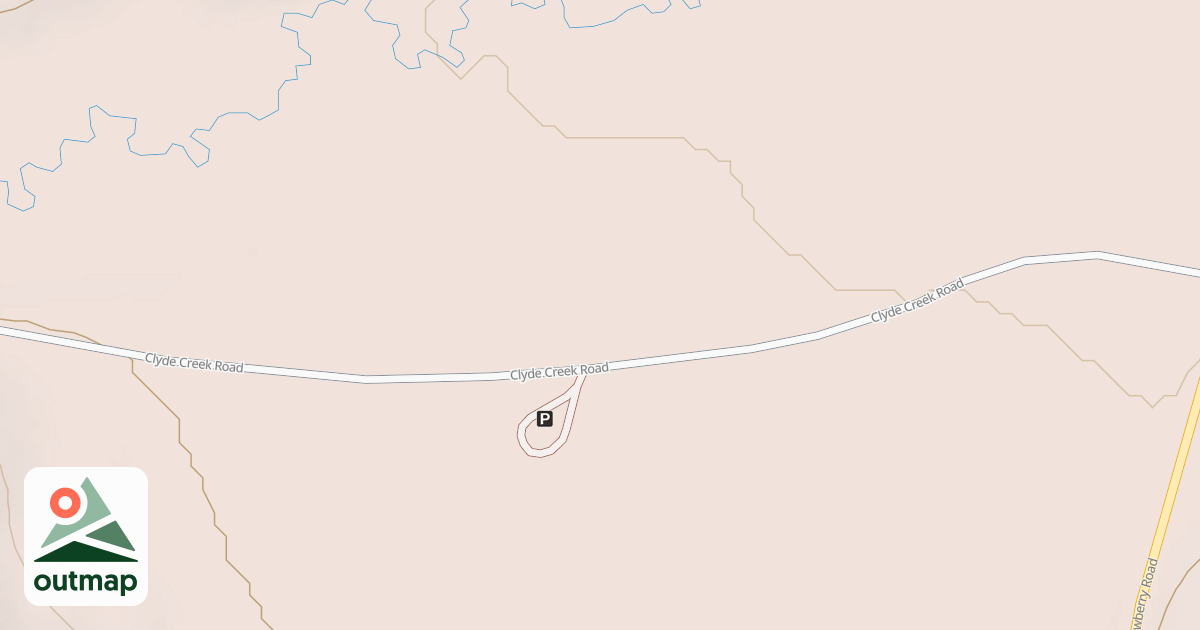 Map of Clyde Creek Loop Snomo Groomed