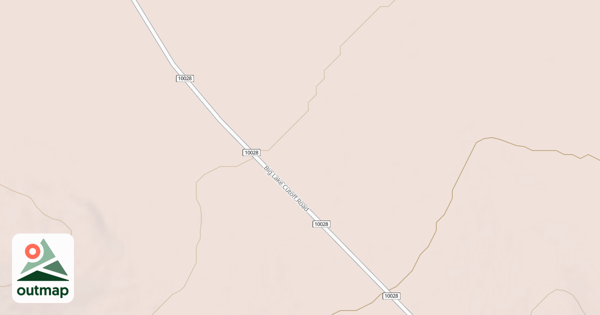 Map of BIG LAKE CUTOFF DISPERSED B