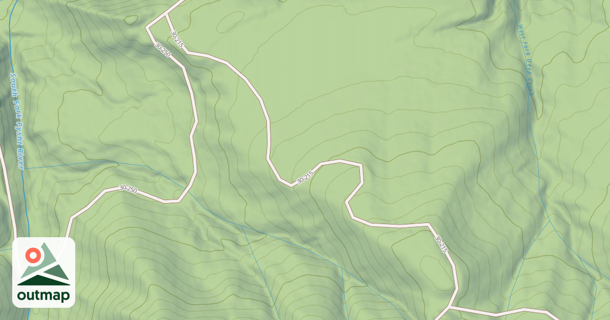 Map of USFS Motor Vehicle Use Map Roads {23007025-8ED2-4BA1-8903-EFD5C8CAE30F}