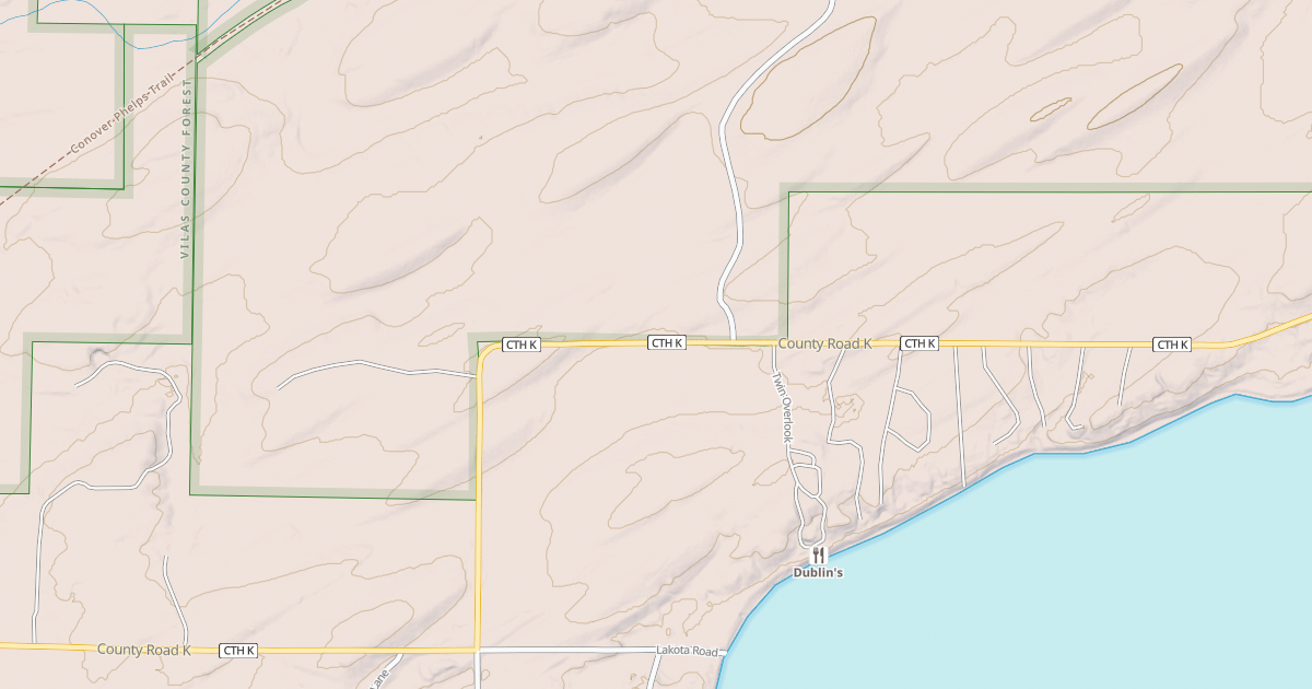 Map preview of Vilas County Snowmobile