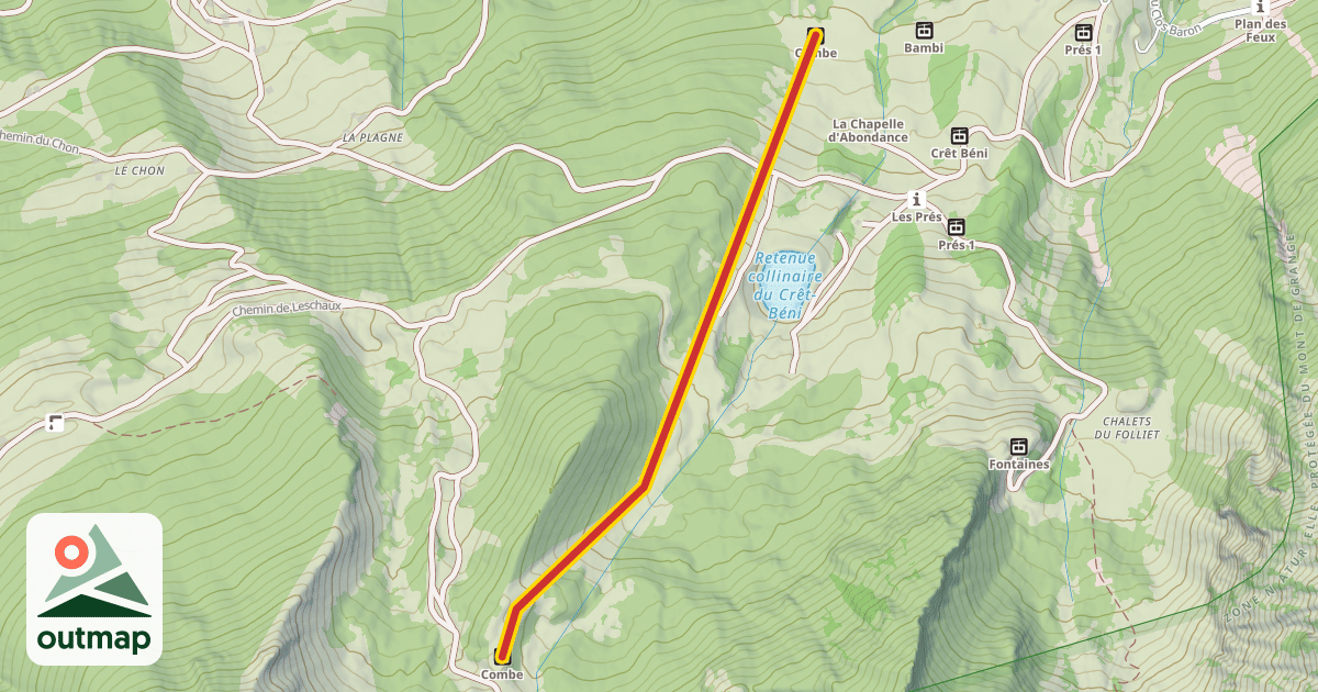 Map of Combe
