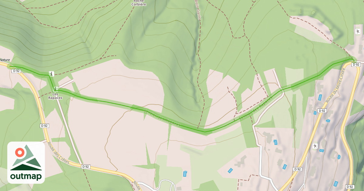 Map of Sentier des Rapaces