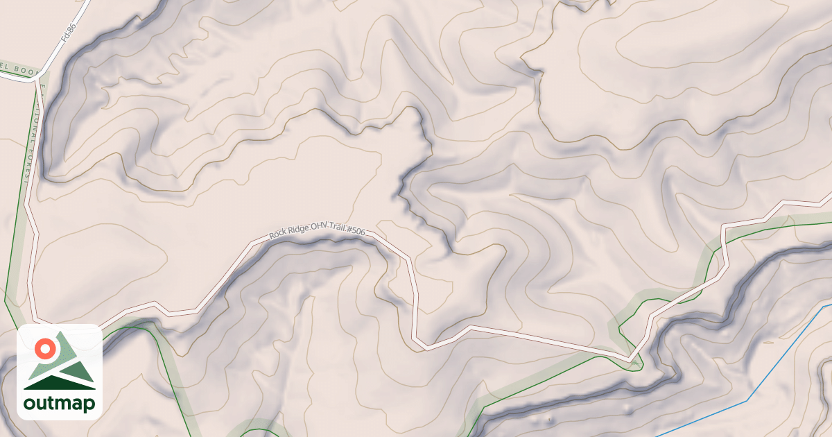 Map of Rock Ridge Ohv Trail