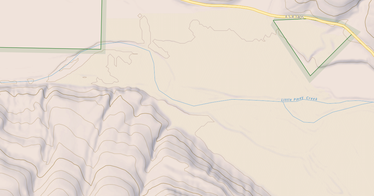 Map preview of USFS National Forest System Roads {1DC7D7DC-5CFD-4CF1-B154-D78878665AB8}