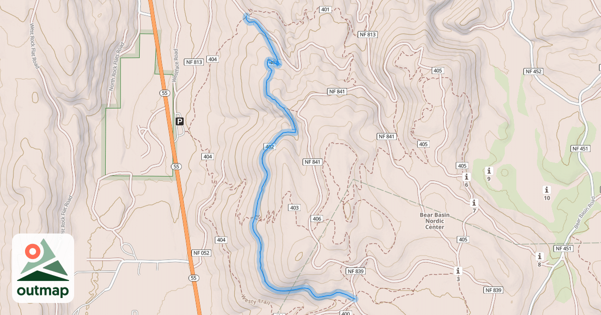 Map of Grand Traverse Trail