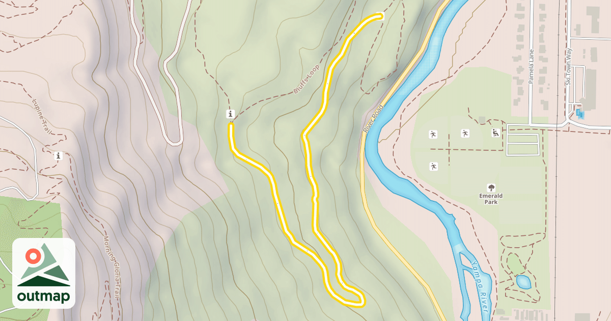Map of Bluffs Loop Trail
