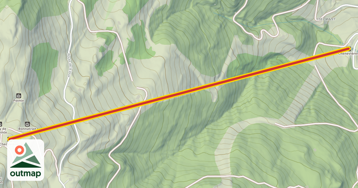 Map of Chenevières
