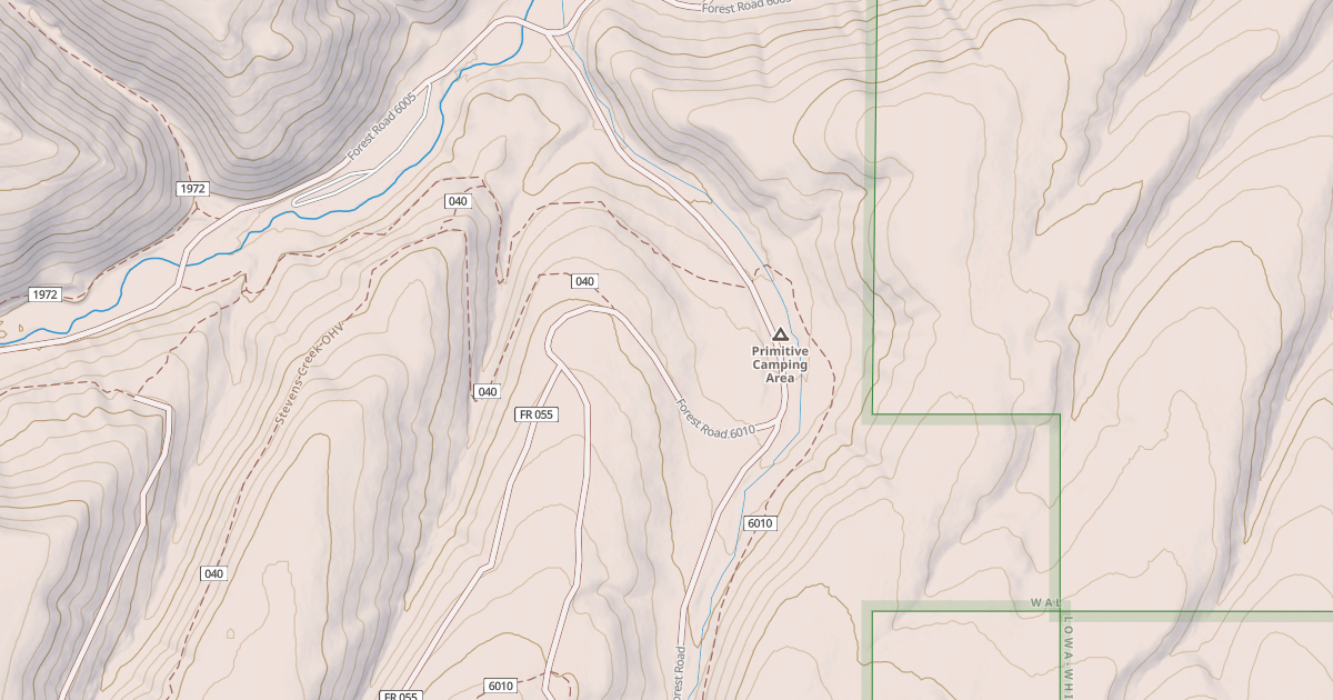 Map preview of USFS National Forest System Roads {29031E94-AF73-4144-B2F8-2903DAC0D9BD}