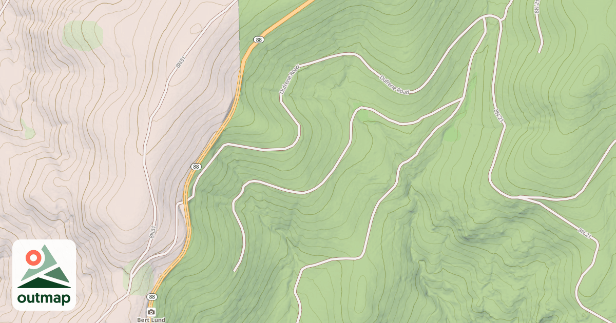 Map of Dufrene