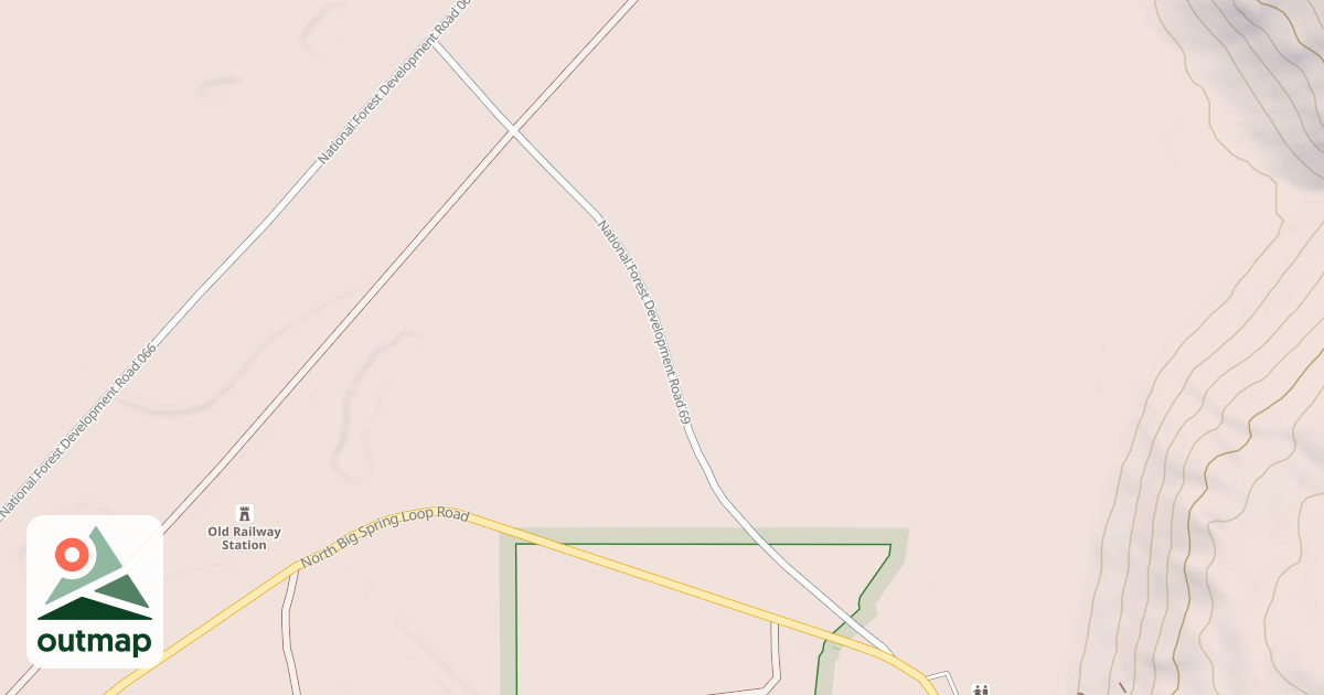 Map of THIRSTY CREEK