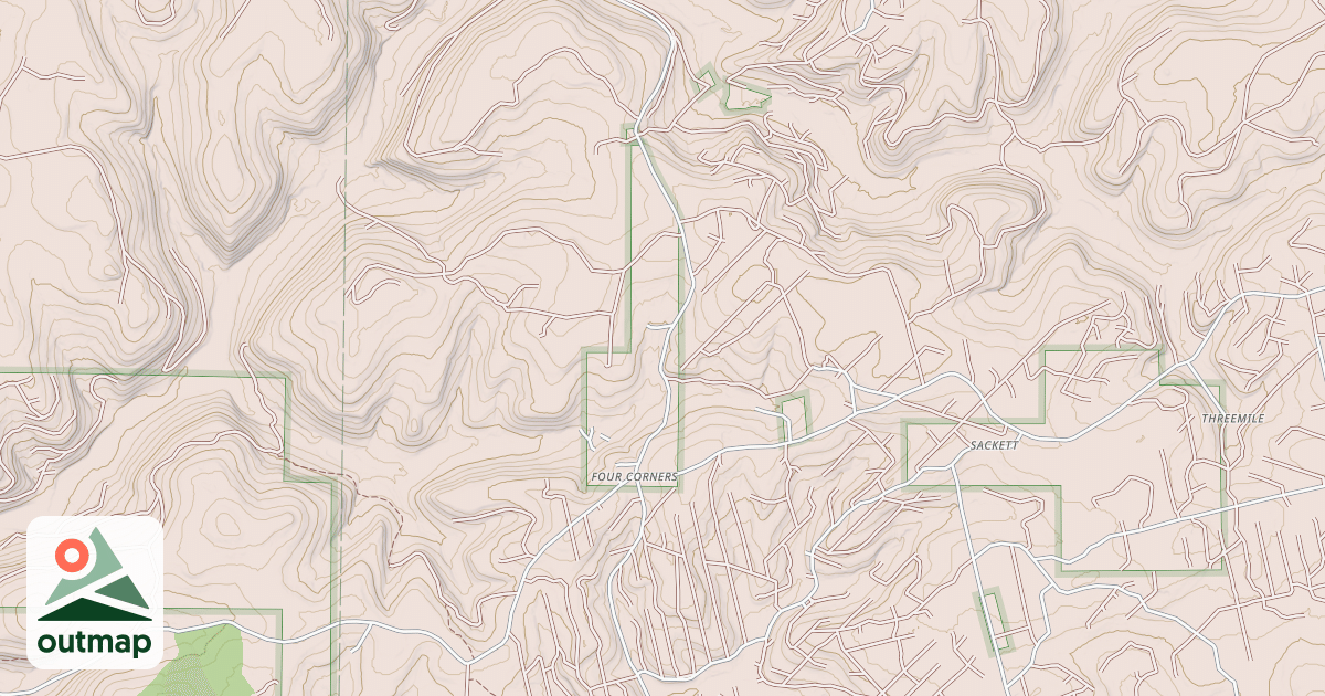 Map of Allegheny Snowmobile Loop