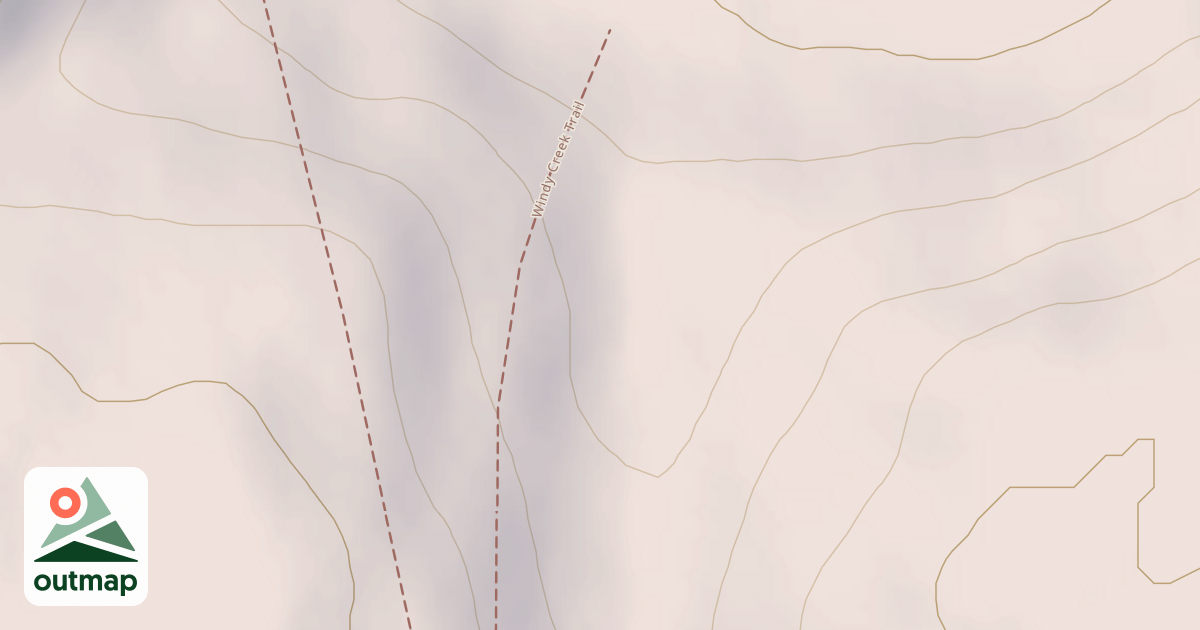 Map of Windy Creek Subsistence Ohv Trail