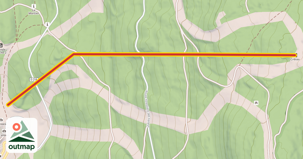 Map of Crêtes