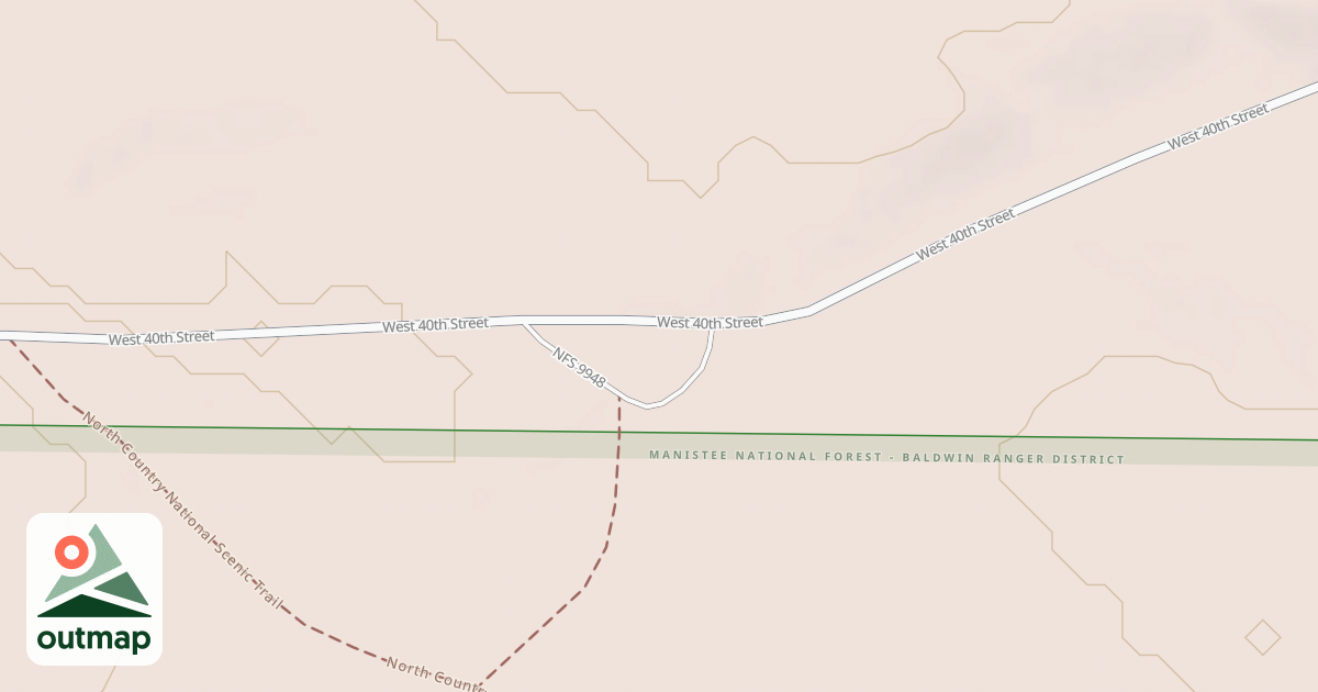 Map of NCT TRAILHEAD - 40TH STREET