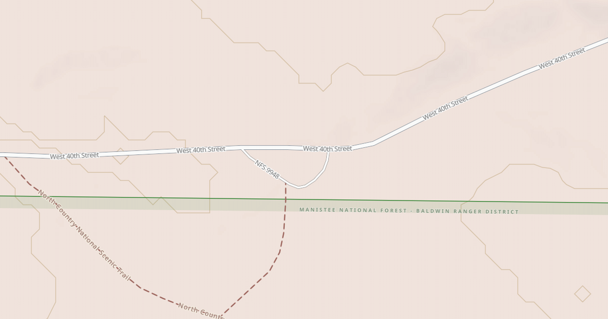 Map preview of NCT TRAILHEAD - 40TH STREET