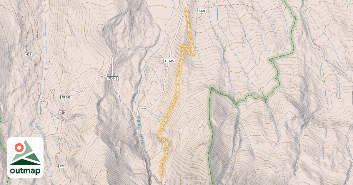Map of Silver Pick Road