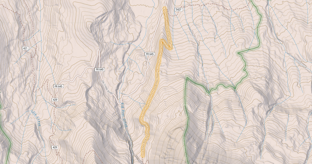 Map preview of Silver Pick Road