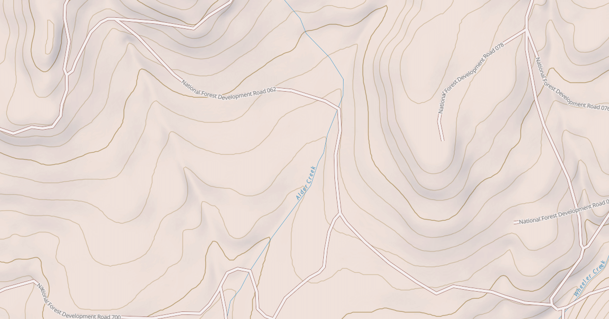 Map preview of USFS Motor Vehicle Use Map Roads {BB140EC3-FA31-4259-9598-4AF70307D0B1}