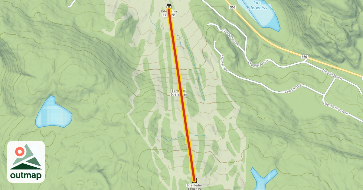 Map of Edelbahn Express