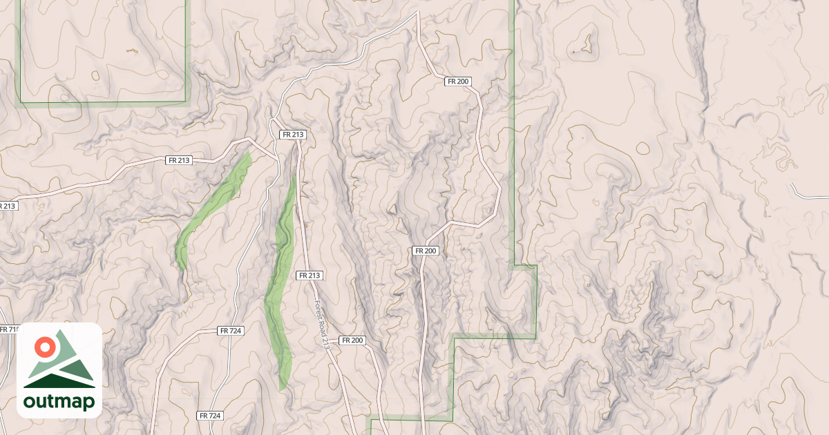 Map of USFS Motor Vehicle Use Map Trails 481775010602